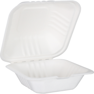 Hamburgerbak Suikerrietpulp 150x150x78mm 50 stuks