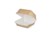 Hamburgerbox Kraft/Wit Small 90x90x70mm 50 stuks