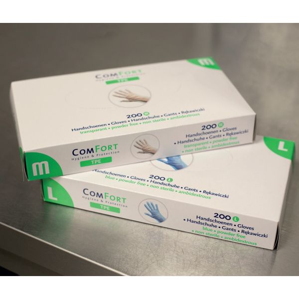 Gant TPE et BLEU non poudré 200 pièces ! Moyen