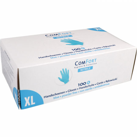 Komfort - Handschuh | Nitril | ungepudert | XL | 4gr | blau | 100 Stück