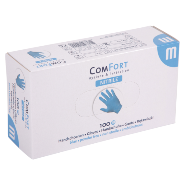 Timmers -  Handschoen nitril en poedervrij BLAUW 100 stuks Medium | 10 stuks