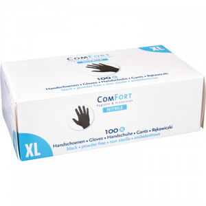 ComFort - Handschuh | Nitril | ungepudert | XL | 3,5gr | schwarz | 100 Stück