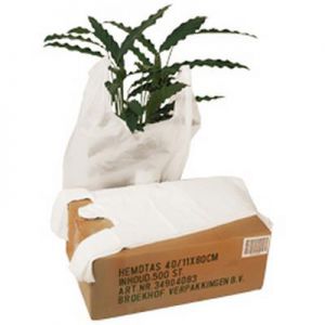 Top Quality - Sac de transport pour chemises blanc 40x15x60cm 1000 pièces