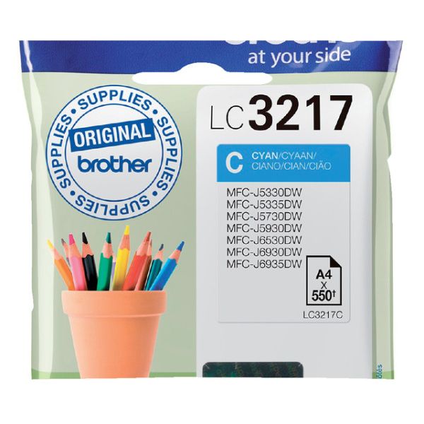Brother - Tintenpatrone LC-3217C blau
