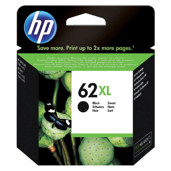 HP -  62XL originele high-capacity zwarte inktcartridge