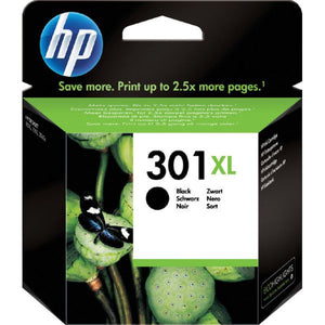 HP 301XL originele high-capacity zwarte inktcartridge | 60 stuks