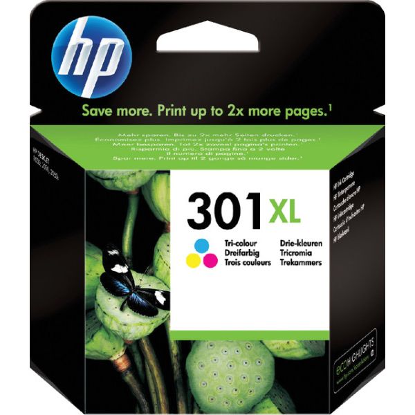 HP -  301XL originele high-capacity drie-kleuren inktcartridge