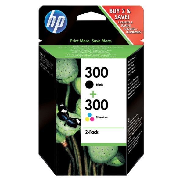 HP - cartouche d'encre 300, 200 pages, OEM CN637EE, 1x noir et 1x 3 couleurs