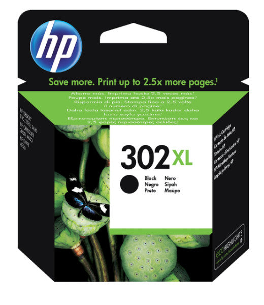 HP -  Inktcartridge F6U68AE 302XL zwart