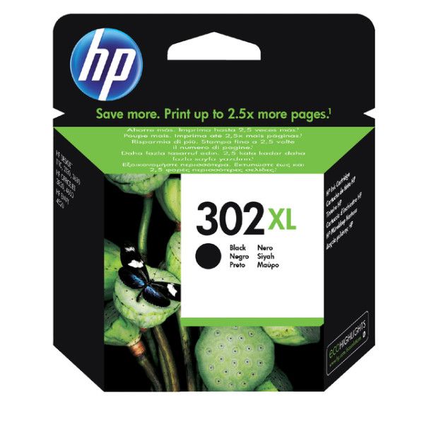 HP -  Inktcartridge F6U68AE 302XL zwart