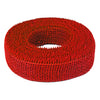 Ruban de jute en rouleau déco rouge 5cm de large / 40 mètres