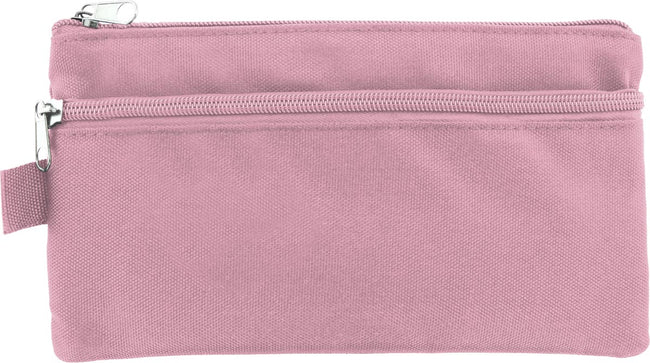 Kangaro -  pennenzak, plat, 21 x 11 cm, pastel roze