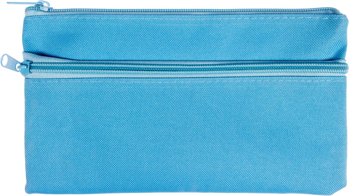 Kangaro -  pennenzak, plat, ft 21 x 11 cm, blauw