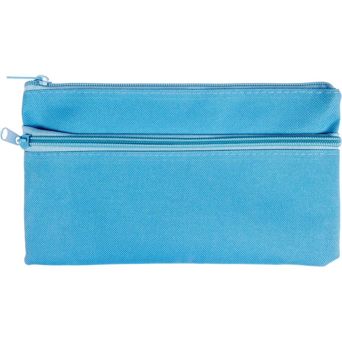 Kangaro -  pennenzak, plat, ft 21 x 11 cm, blauw