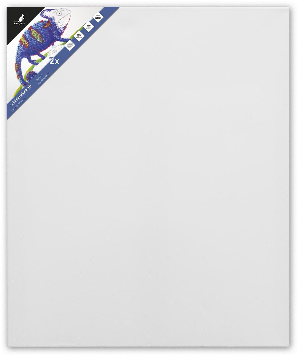 Kangaro - bespannter Keilrahmen 3D, ft 50 x 60 cm, Set à 2 Stück