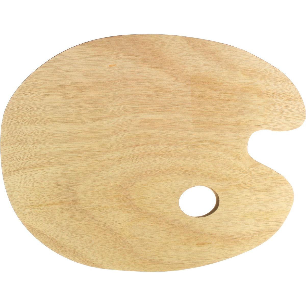 Kangaro -  ovalen mengpalet uit MDF, 30 x 24 cm