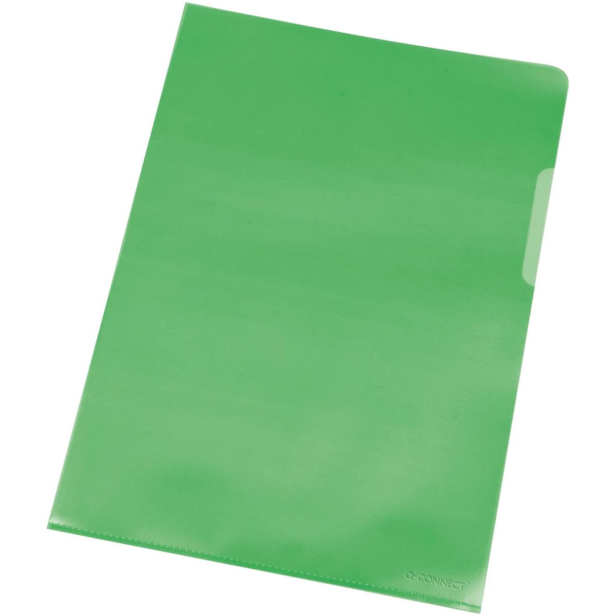 Q-Connect-Q-Connect L Fold Green 120 Micron Suit de 100 pièces