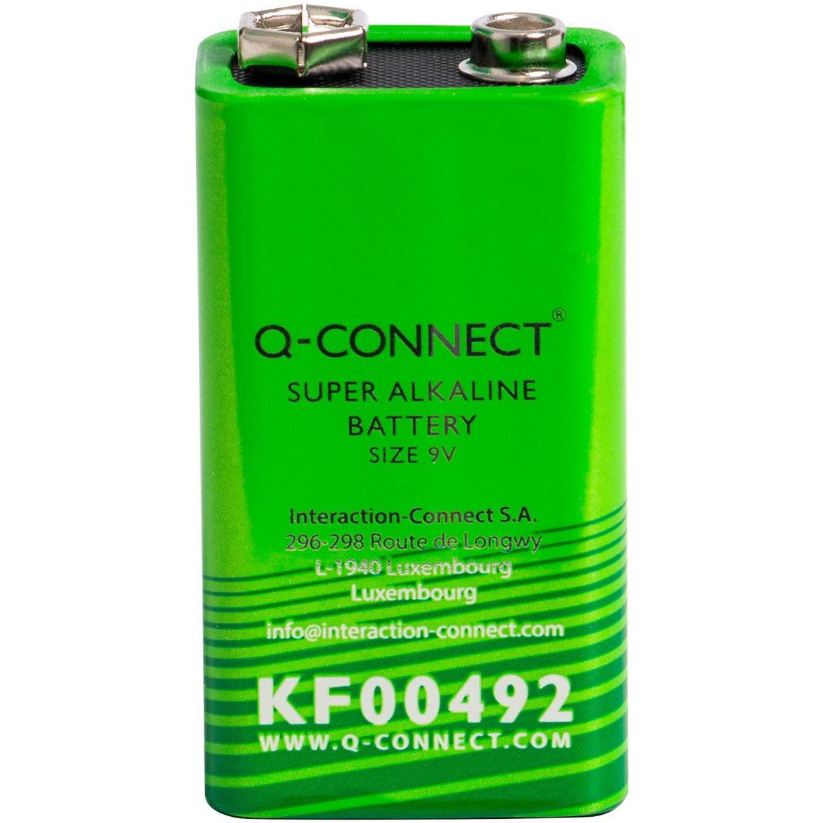 Q-CONNECT - Batterie, Alkali, E, 9V
