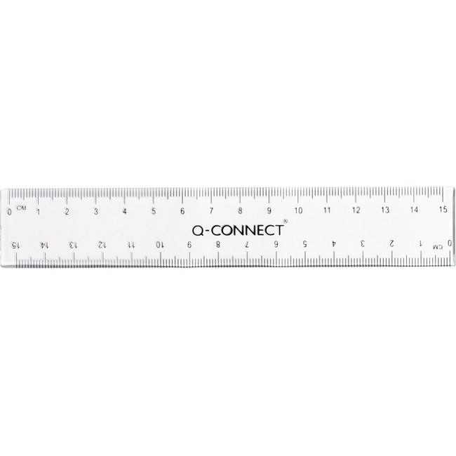 Q-CONNECT - bâton de mesure, polystyrène transparent, 15 cm