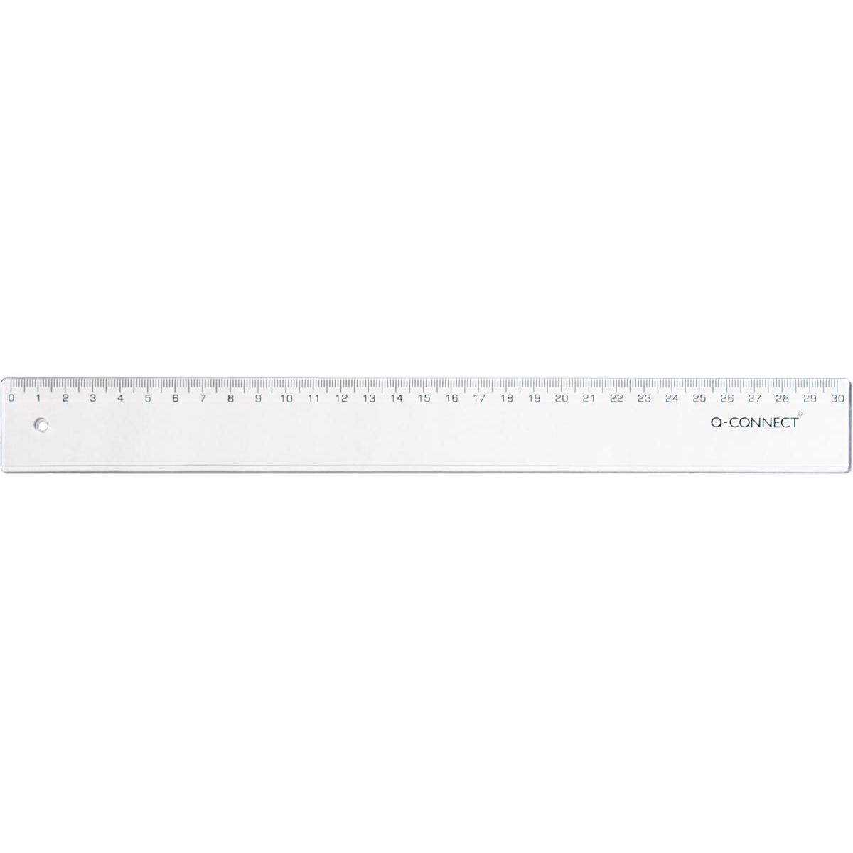 Q-CONNECT - bâton de mesure, plastique, dans un étui, 30 cm