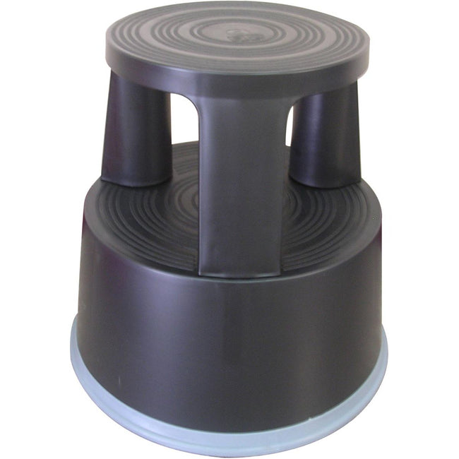 Q-CONNECT - tabouret à roulettes, plastique, noir