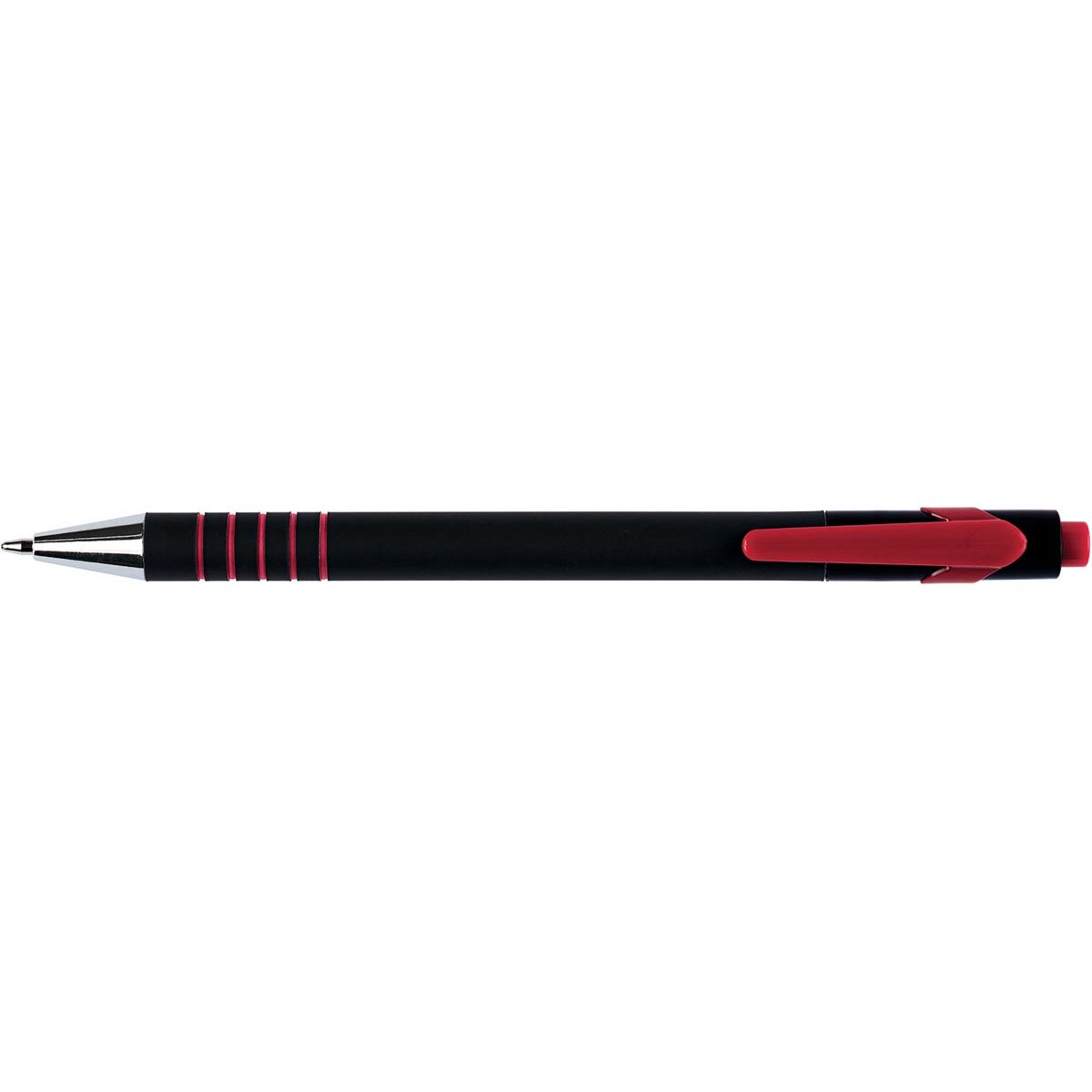 Q-CONNECT - Kugelschreiber Lambda, 0,5 mm, mittlere Spitze, rot