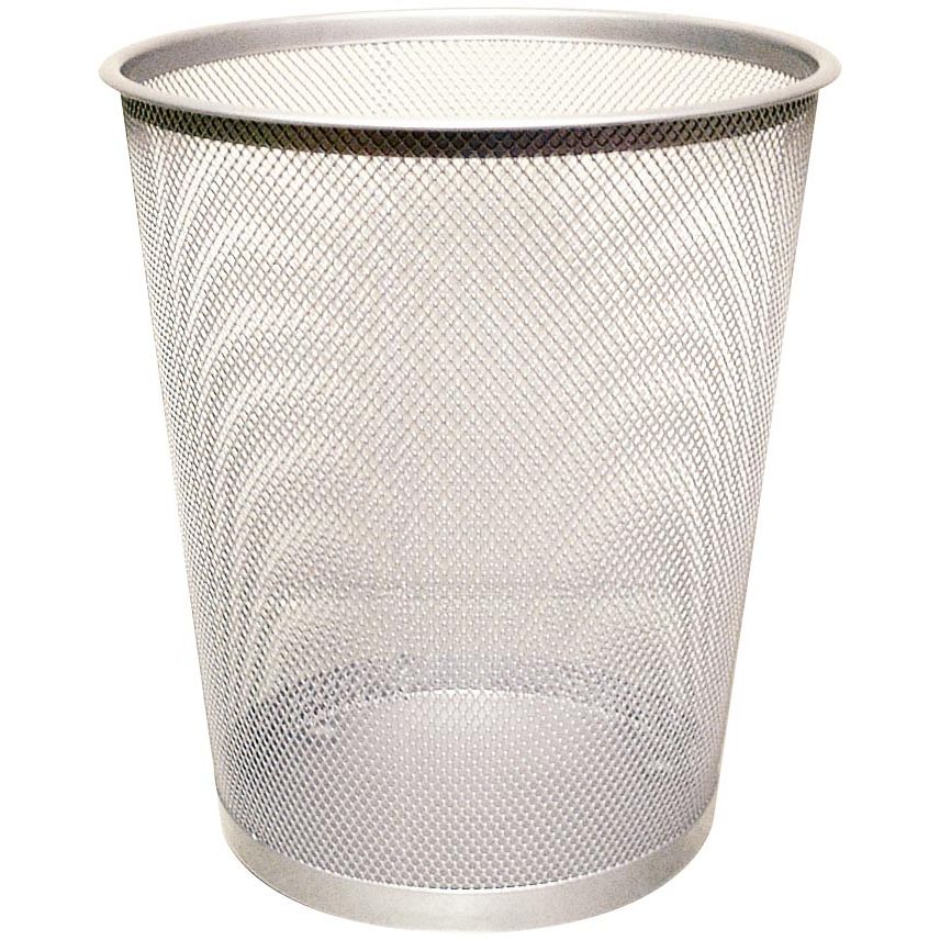 Q-CONNECT -   papiermand 19 liter metaal zilver