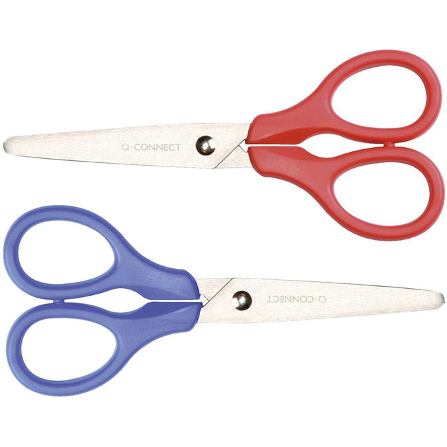 Q-CONNECT - ciseaux, 13 cm, yeux symétriques, sur blister