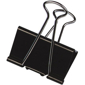 Q-CONNECT - Foldback-Clip, schwarz, 42 mm, Karton à 10 Stück