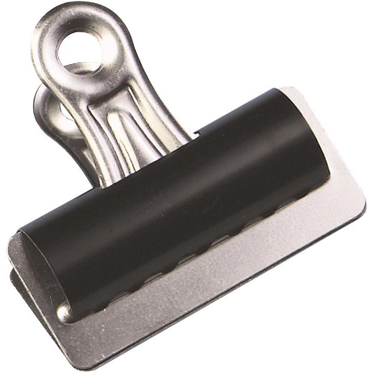 Q-CONNECT - clip bouledogue, noir, 25 mm, boîte de 10 pièces