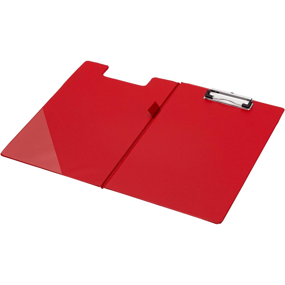 Q-CONNECT -   klemplaat, PP, ft A4, dubbel, rood