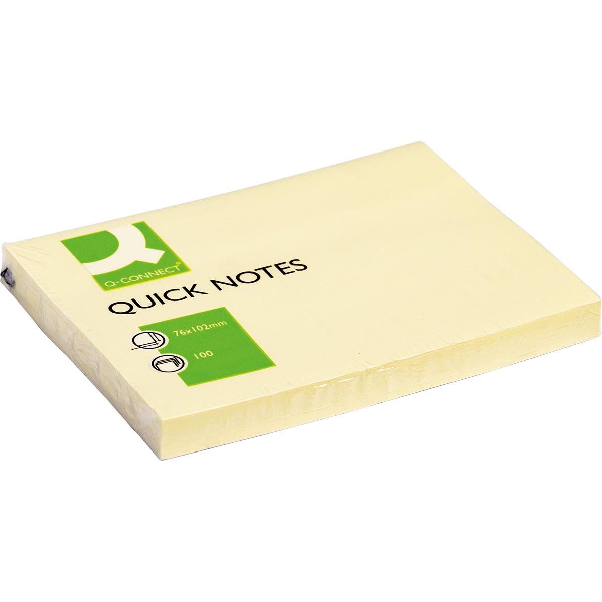 Q-CONNECT - Quick Notes, ft 76 x 102 mm, 100 feuilles, jaune