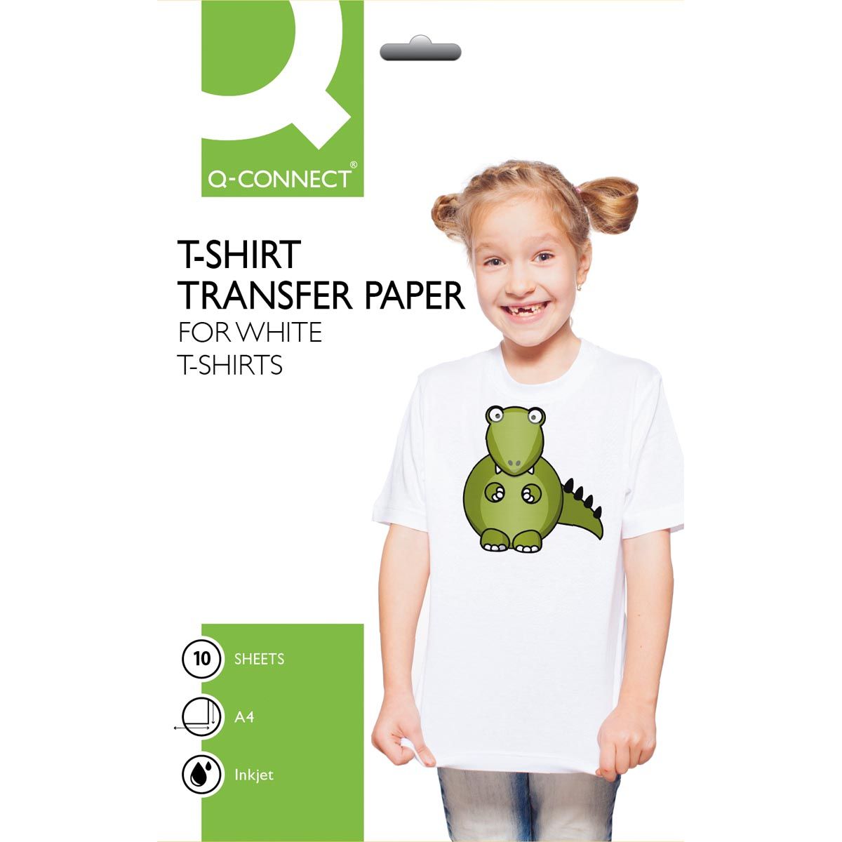 Papier de transfert de t-shirt Q-Connect-Q-Connect, combinaison de 10 feuilles