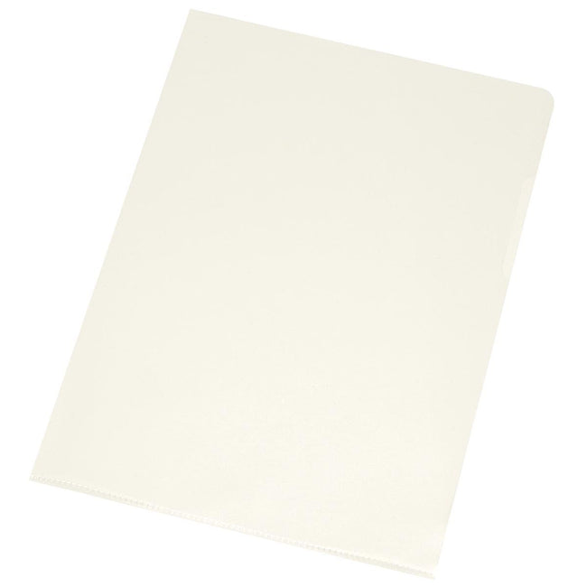 Q-CONNECT - Dossier en L, grainé, 120 microns, paquet de 10