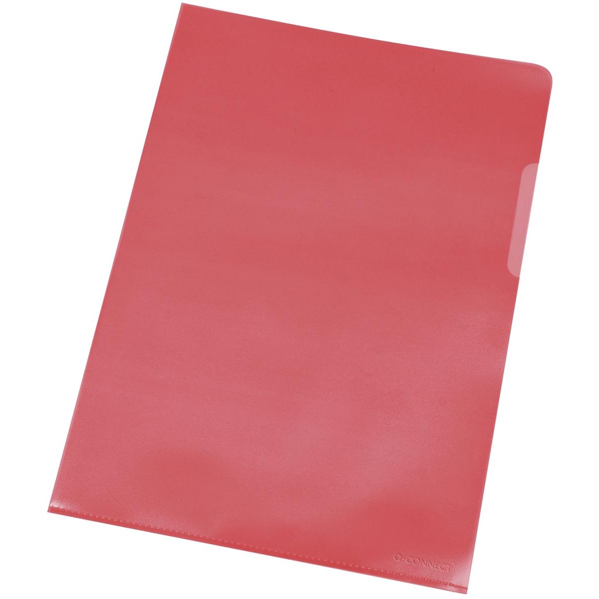 Q-CONNECT - L-Ordner, rot, 120 Mikron, 10er Pack