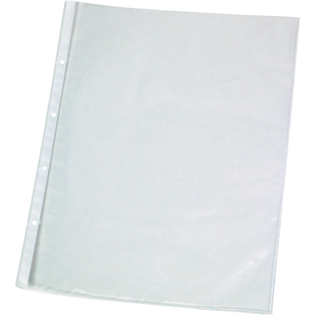 Q-CONNECT - sachet de présentation perforé A4 perforation 11 trous transparent 50 microns paquet de 25 pièces