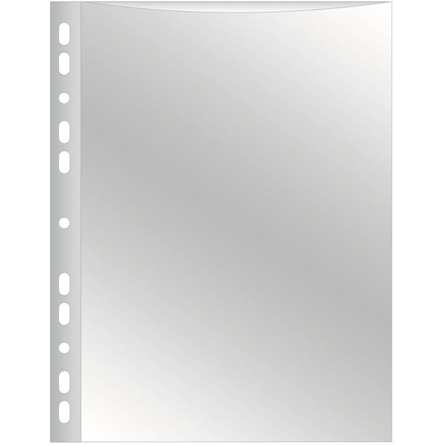 Q-CONNECT - sachet de présentation perforé A4 perforation 11 trous transparent 50 microns paquet de 25 pièces