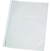Q-CONNECT - perforierte Ausstellungstasche A4, 11-Loch-Perforation, glasklar, 50 Mikron, Packung mit 25 Stück
