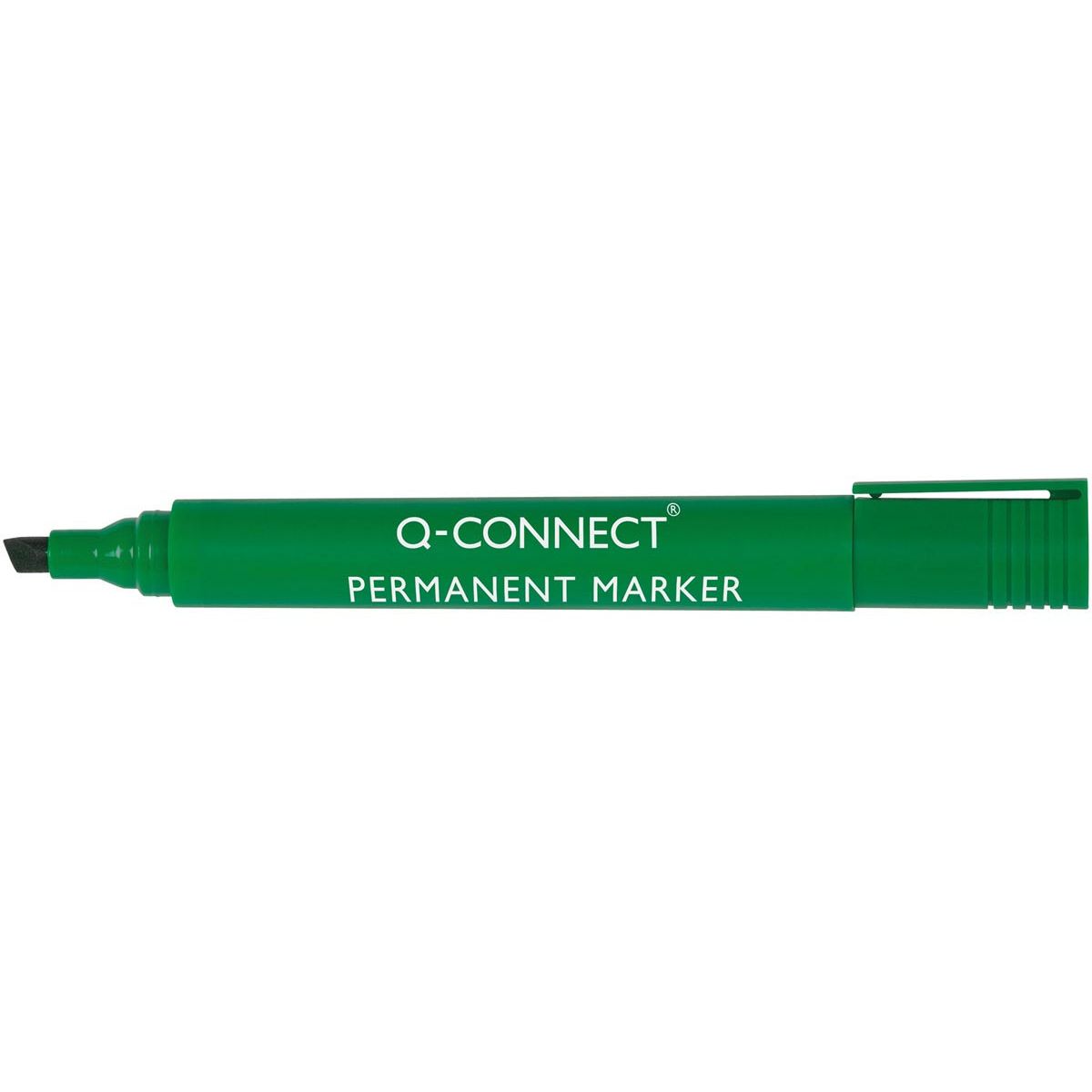 Q-CONNECT – Permanentmarker, 2–5 mm, abgeschrägte Spitze, grün