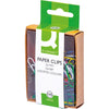Q-CONNECT -   papierklemmen, 26 mm, gekleurd, doos van 125 stuks, ophangbaar