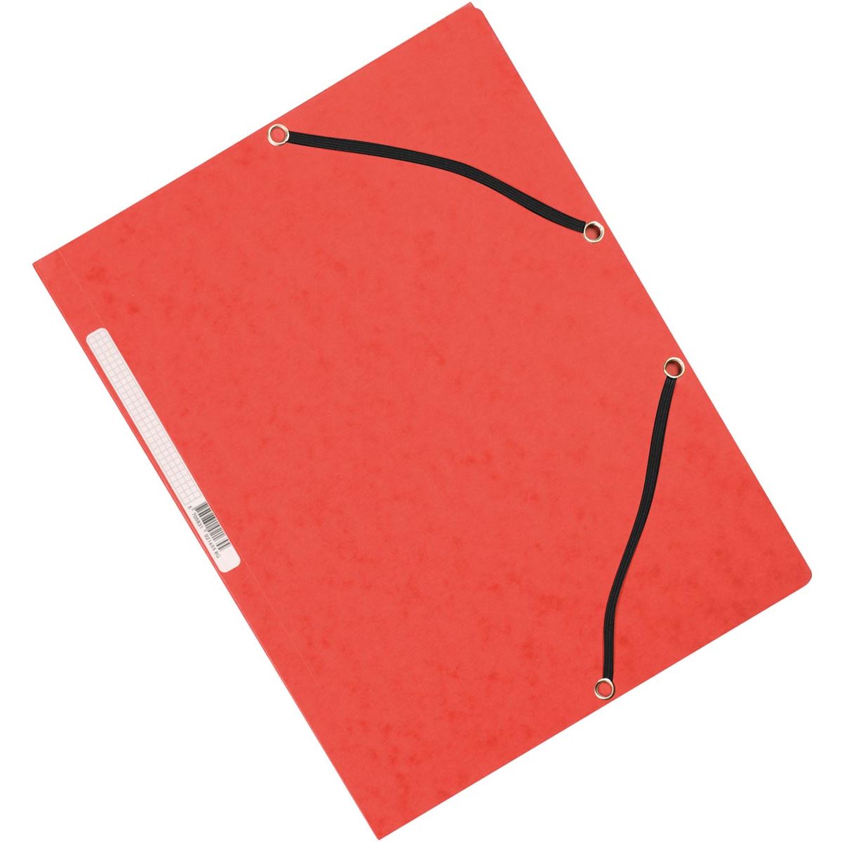 Q-CONNECT -   elastomap, A4, 3 kleppen en elastieken, karton, rood
