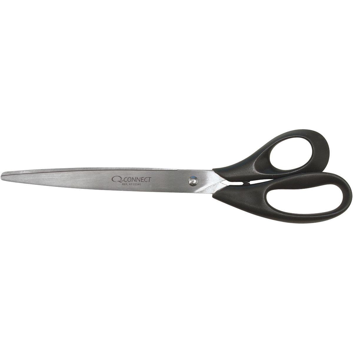 Q-CONNECT - Schere, 25,5 cm, schwarz, im Blister