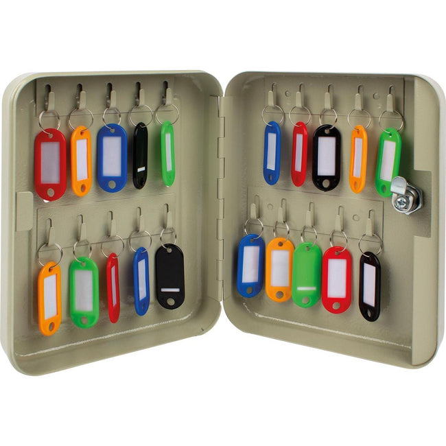 Q-CONNECT -   sleutelkast voor 20 sleutelhangers grijs