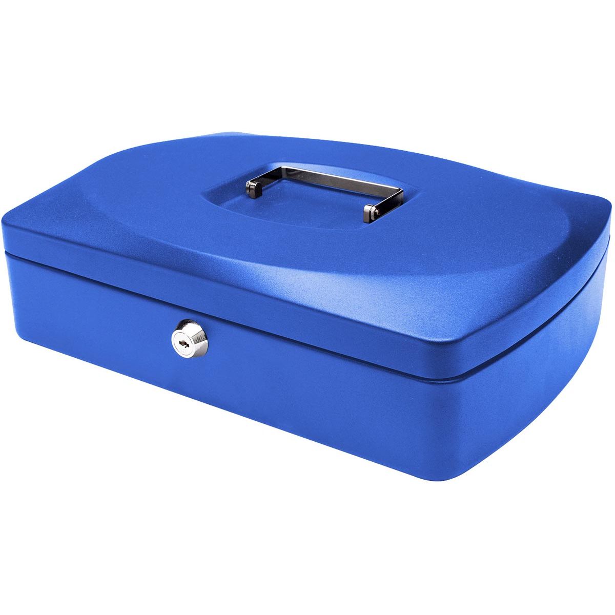 Q-CONNECT -   geldkoffer, 325 x 235 x 85 mm, blauw