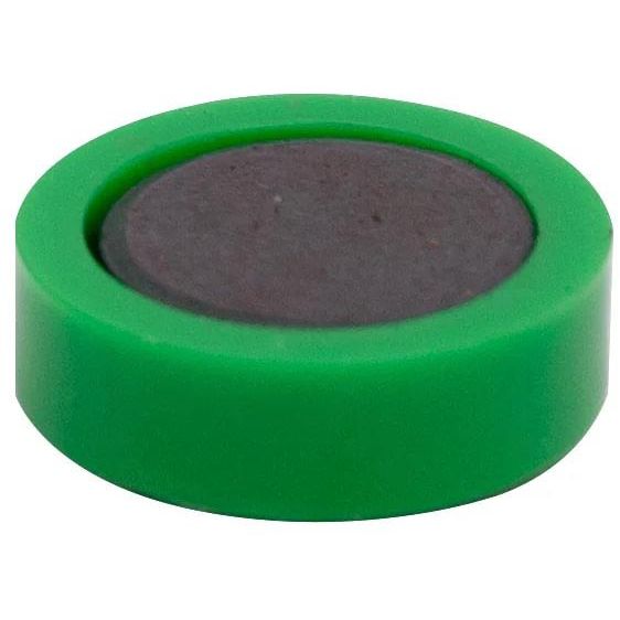 Q-CONNECT -   magneten, 20 mm, groen, pak van 10 stuks
