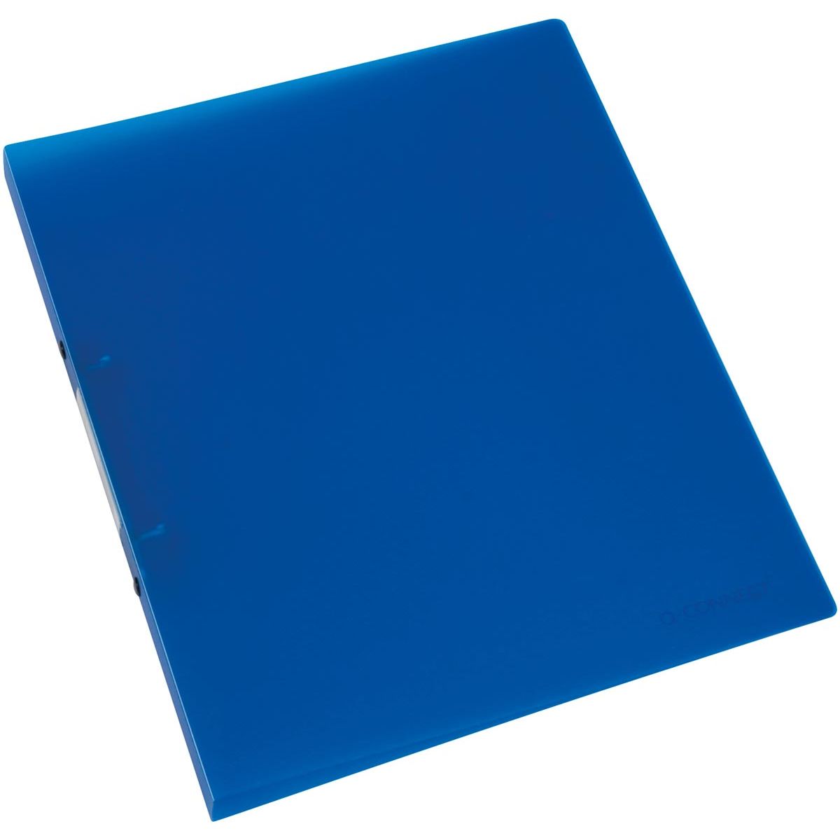 Q-CONNECT - classeur à anneaux, PP, 2 anneaux, 16 mm, bleu transparent