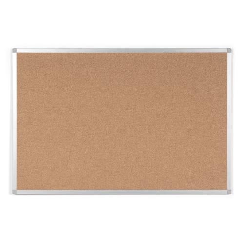 Q-CONNECT -   kurkbord, met aluminium frame, 90 x 60 cm