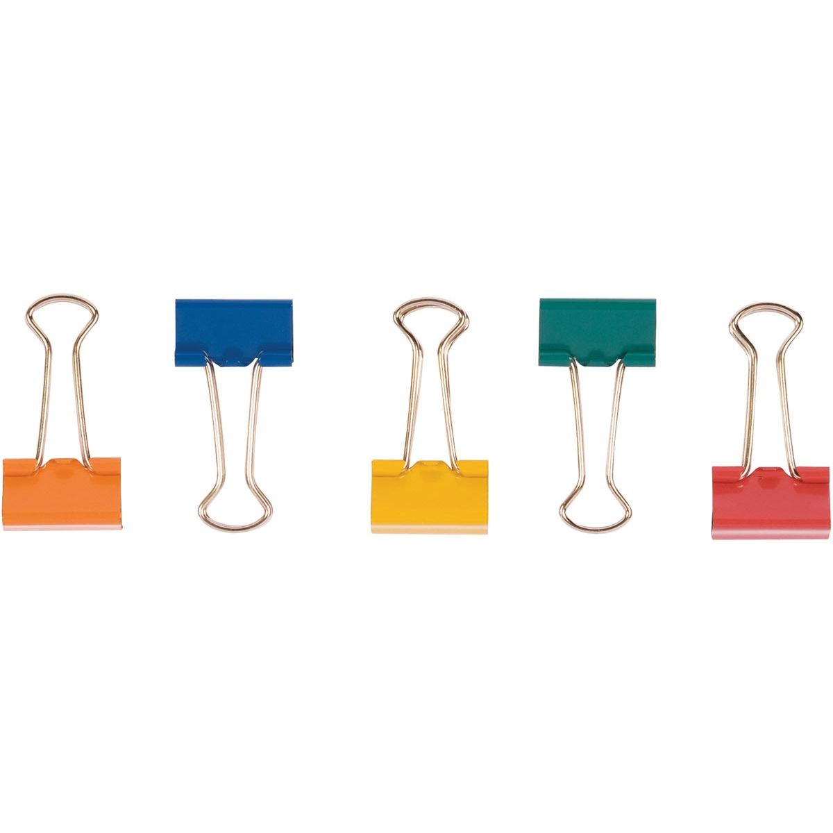 Q-CONNECT - Foldback-Clip, farbig sortiert, 24 mm, Karton à 10 Stück