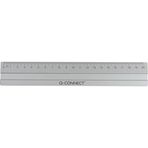 Q-CONNECT - Messstab, Aluminium, 20 cm, im Hängekoffer
