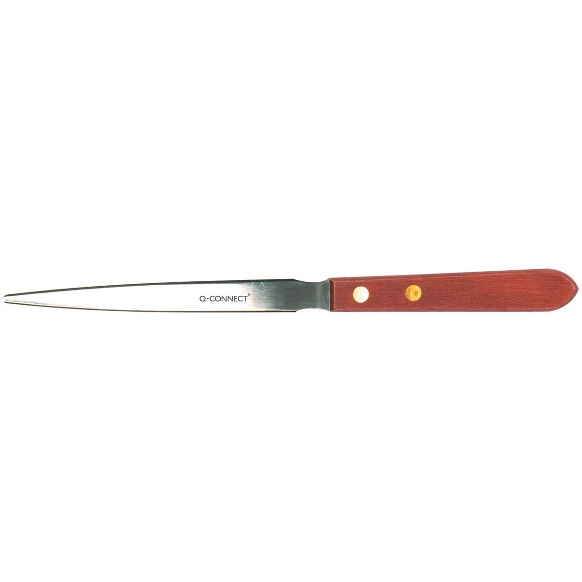 Q-CONNECT -   briefopener 22 cm, met houten handvat